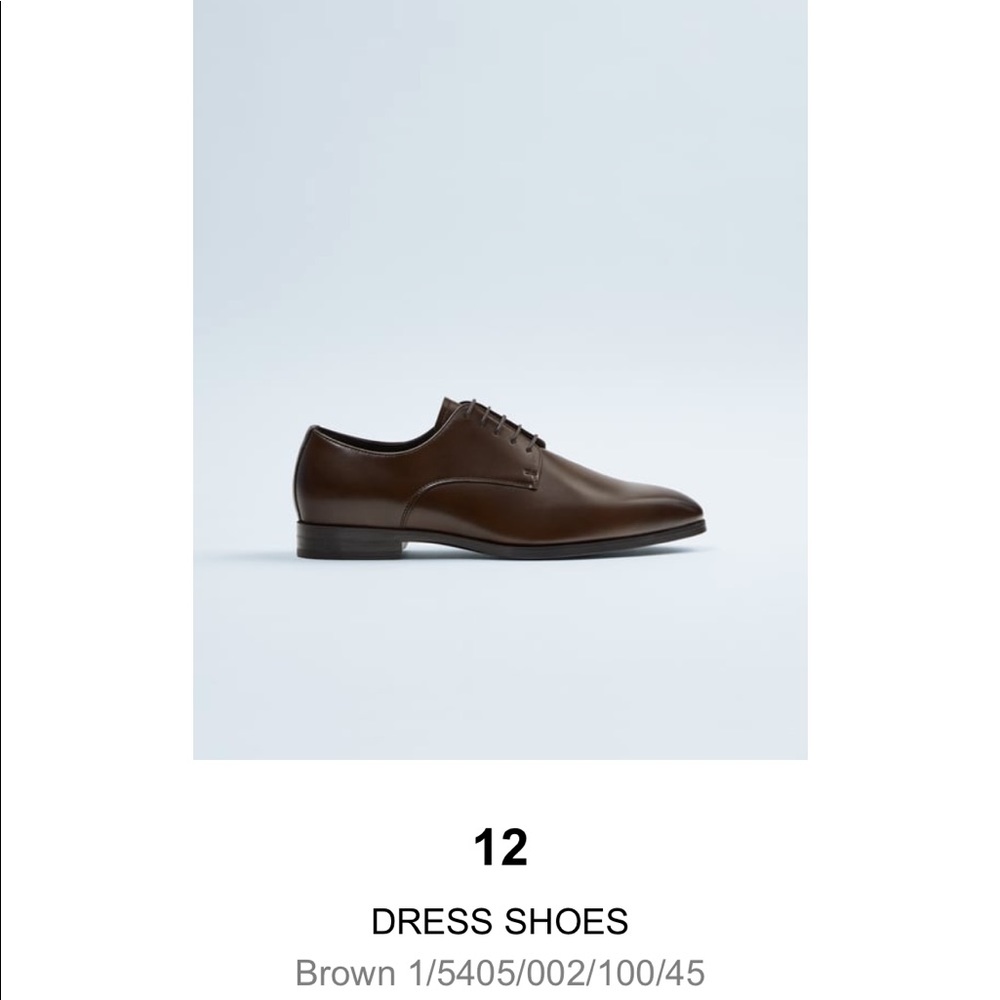 Zara Men Brown Dress Shoes